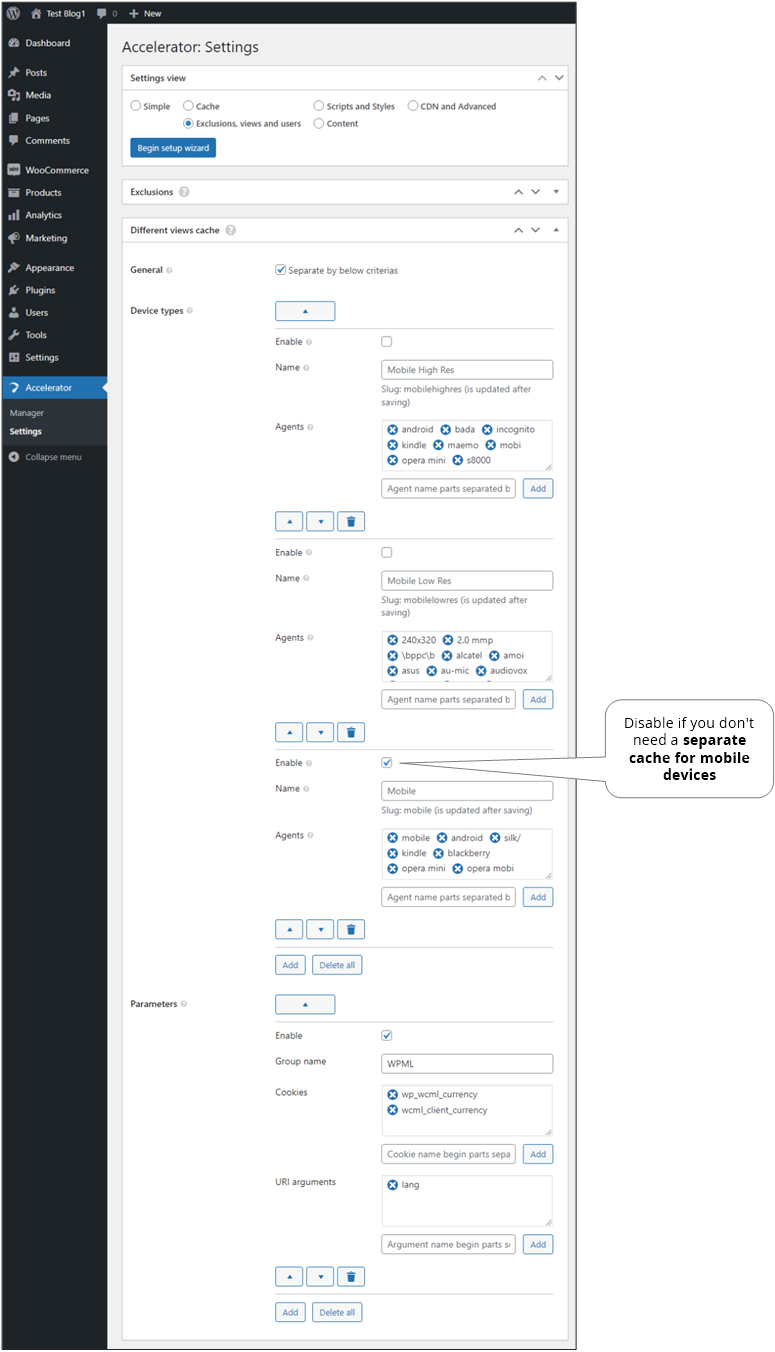 What are the Main Types of Settings in WordPress 