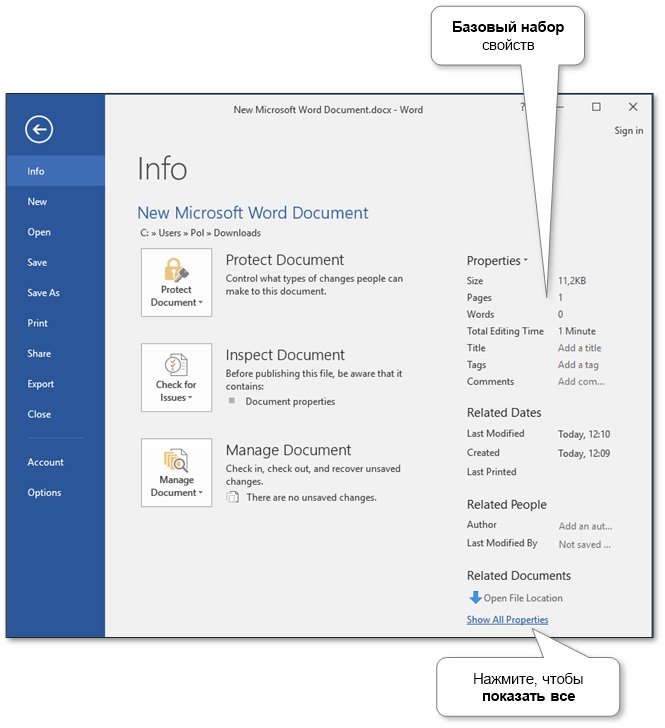 ms-word-document-properties