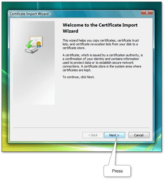 Certificate of Wizard. Win 7 корневой сертификат 127.0.0.1.