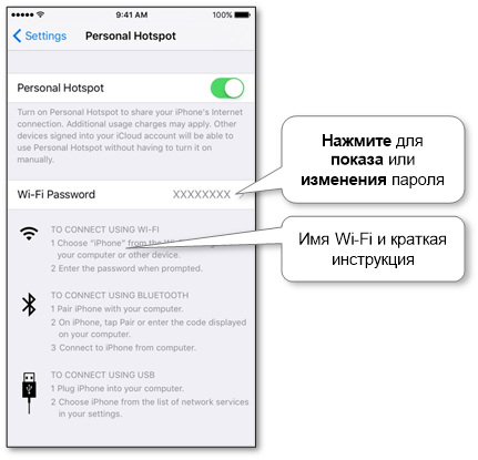 iphone ipad hotspot settings wifi password ru