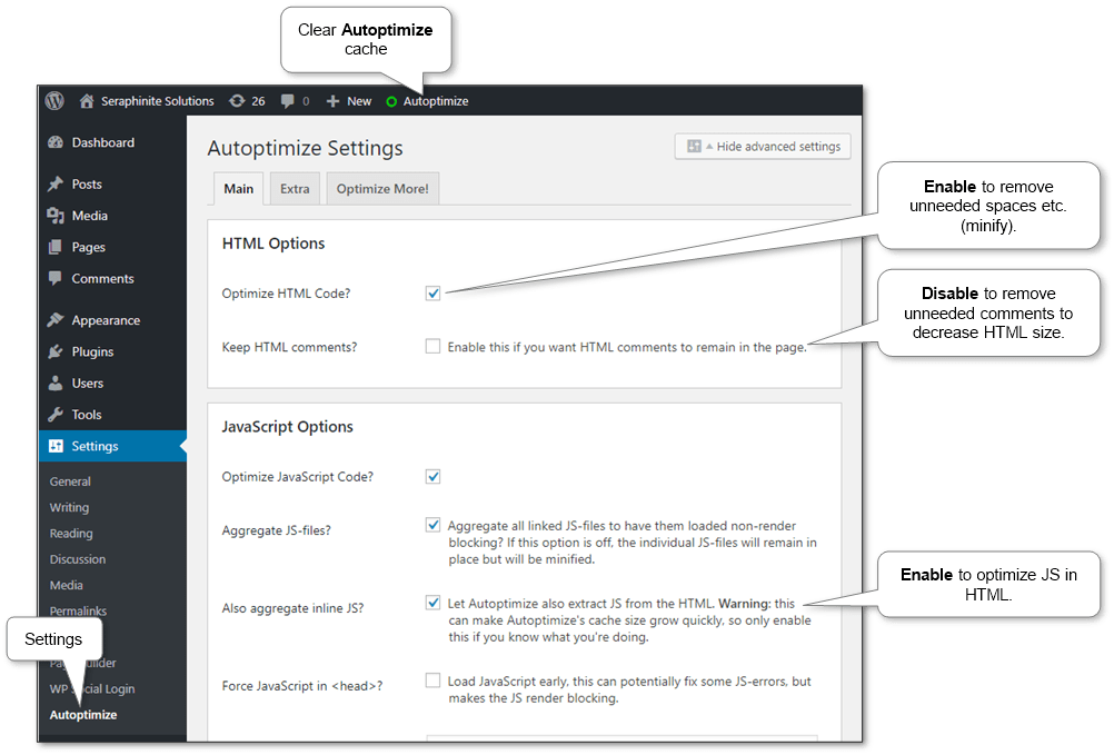 autoptimize-plugin-settings